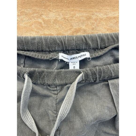 James Perse Womens Poplin Pull On Pants size 0, XS Stretch Waist Drawstring - Picture 2 of 4
